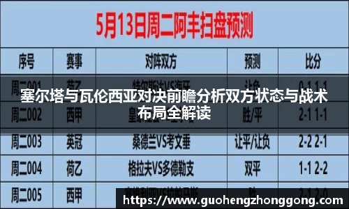 塞尔塔与瓦伦西亚对决前瞻分析双方状态与战术布局全解读